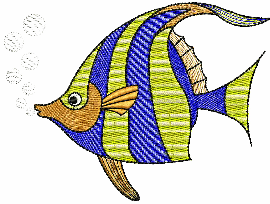 Fish embroidery deals